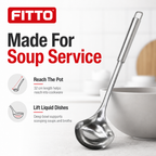 72 Pieces Stainless Steel Soup Ladle, 32 cm, Silver, Single Serving Utensil for Kitchen Cooking