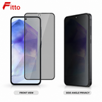 144 Pieces Screen Protectors for A35, 5D Privacy Tempered Glass with 9H Hardness