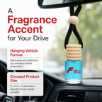 144 Pieces Car Air Fresheners Hanging Bottle, Black Ice Scent, Black, 8 cm