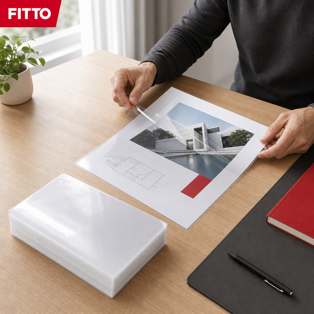 60 Pieces Clear A3 Laminating Pouches, 100 Pieces for Document Protection and Presentation