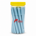 96 Pieces Ballpoint Pens, 1.0 mm, Light Blue Body, 25 Pack