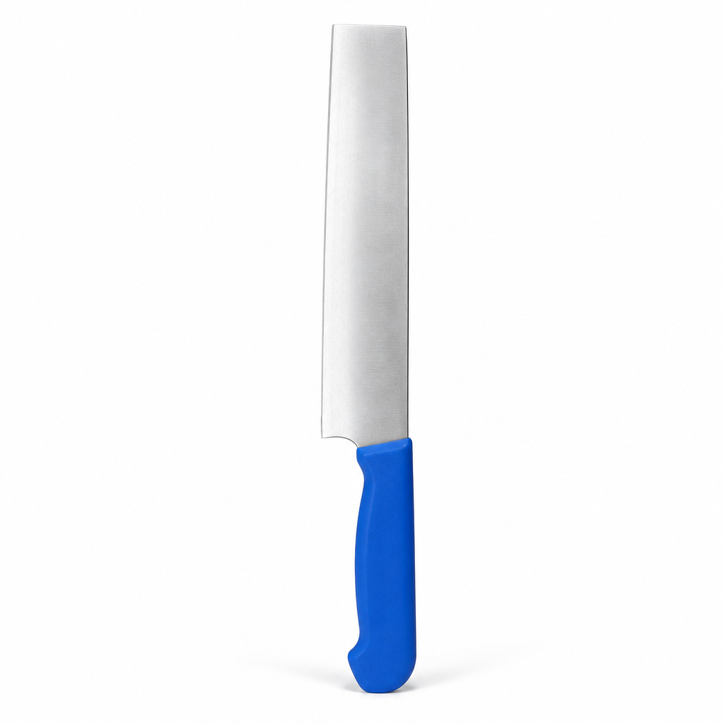 72 Pieces 10 Inch Kitchen Knives with Blue PVC Handle, Silver Blade, 1 Piece