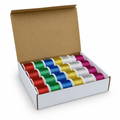 48 Pieces Metallic Twist Tie Wires, Assorted Colours, 20 m per Roll, 24 Rolls