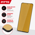 144 Pieces 5D Privacy Tempered Glass Screen Protectors for 15 Plus, 9H Hardness