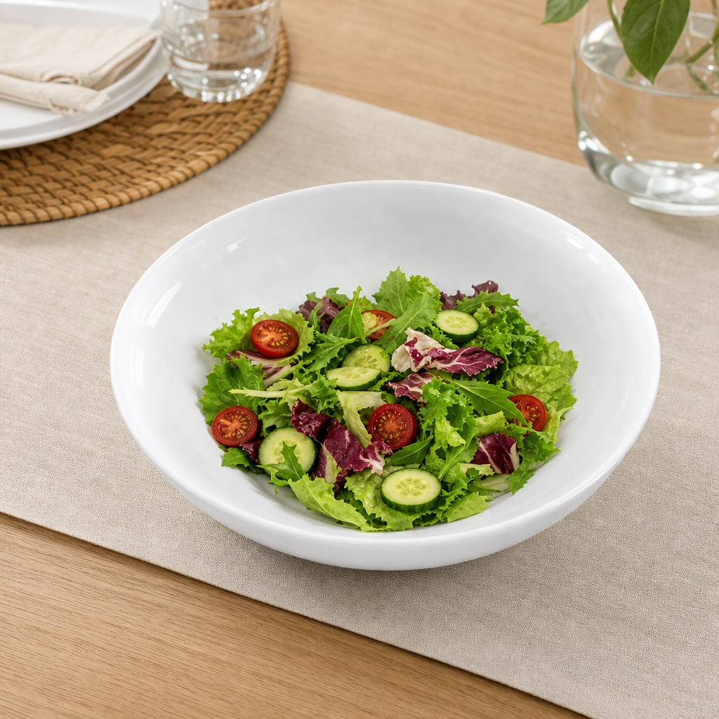 96 Pieces Round Serving Bowl, White, 10.5 Inch, Single Tablewares Piece