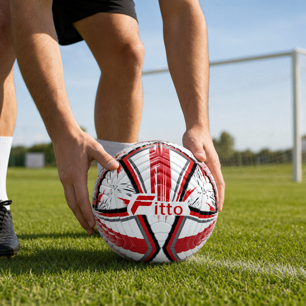 72 Pieces Football Size 5, White with Colour Line Design, Single Ball for Football Practice and Recreation