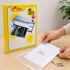 96 Pieces Clear A5 Laminating Pouches, 100 Pouches for Document Finishing