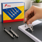 144 Pieces 8 cm Metal Bookbinding Fastener Sets, 50 Sets, Silver