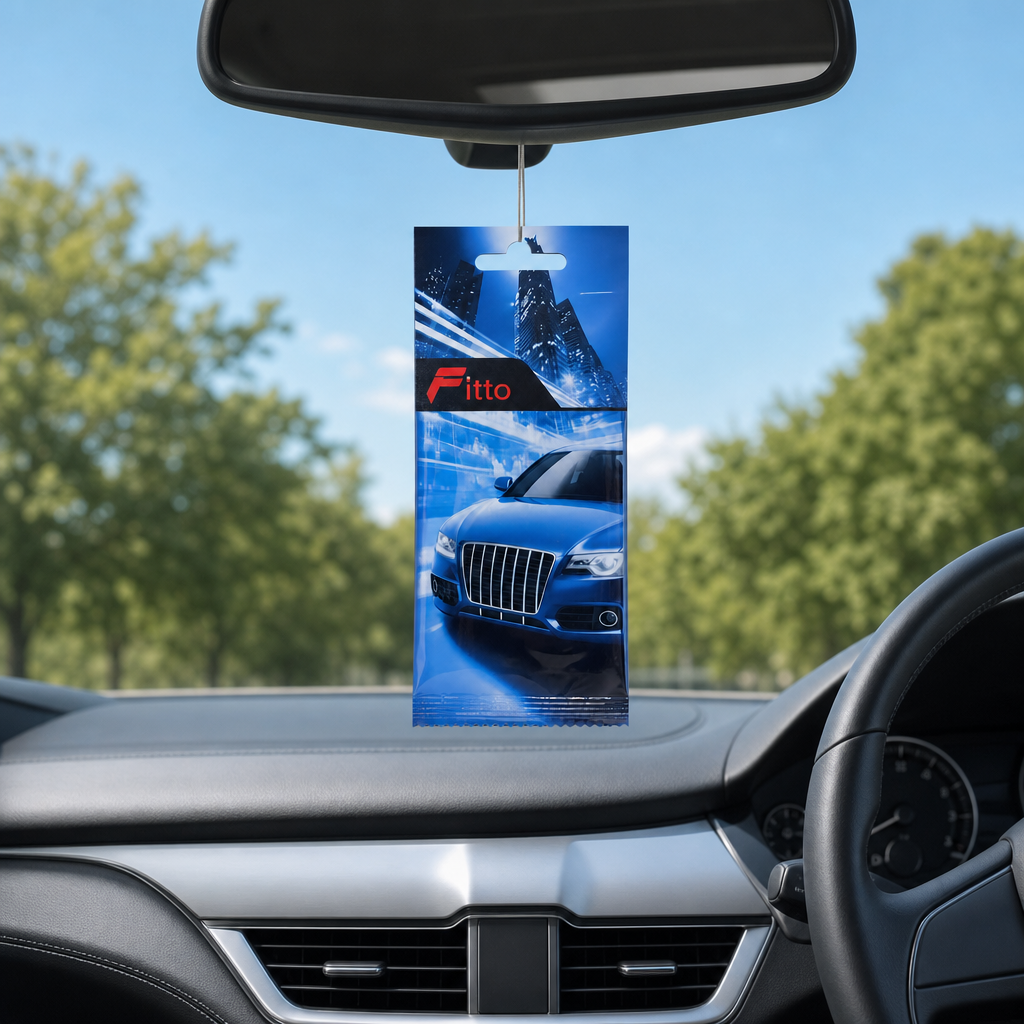 144 Pieces Hanging Car Air Fresheners, New Car Scent, Blue Variant, Single Pack