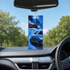 144 Pieces Hanging Car Air Fresheners, New Car Scent, Blue Variant, Single Pack