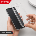 144 Pieces Transparent Phone Cases with Raised Camera Frame, Clear Protective Cover