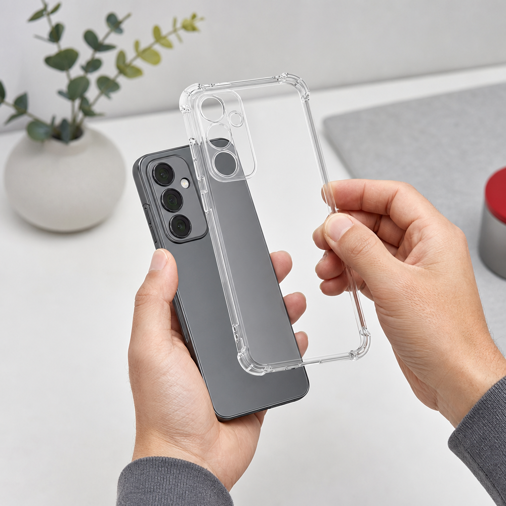 240 Pieces Clear Anti-Burst Protective Phone Cases with Reinforced Corners for 4G Smartphone