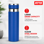 96 Pieces Stainless Steel Vacuum Flask, 1 Litre, 1 Piece