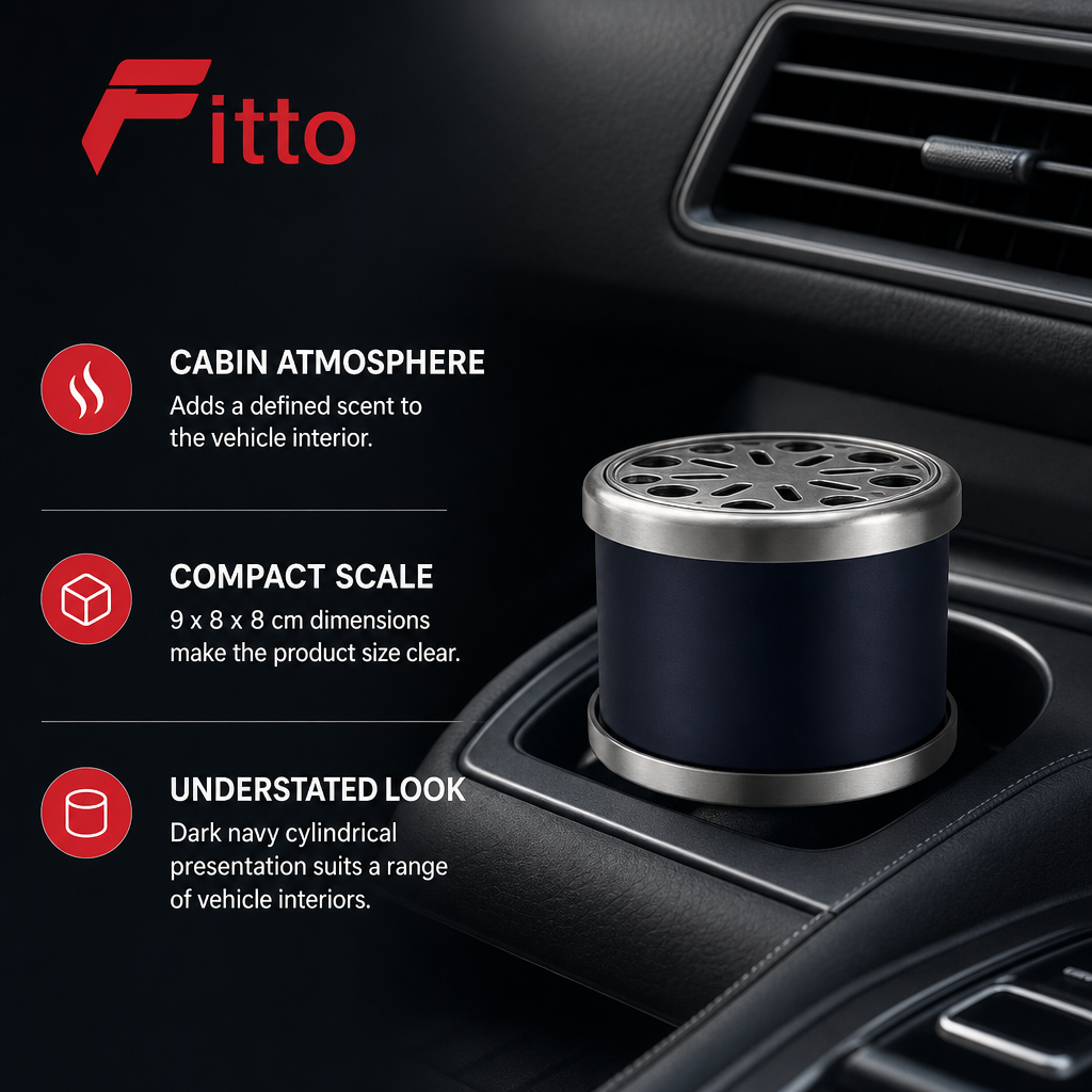 60 Pieces Car Air Fresheners Can, Platinum Shower Fragrance, Dark Navy, 9 x 8 x 8 cm