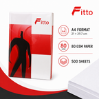 96 Pieces White A4 80 gsm Multipurpose Copier Papers, 21 × 29.7 cm, 500 Sheets