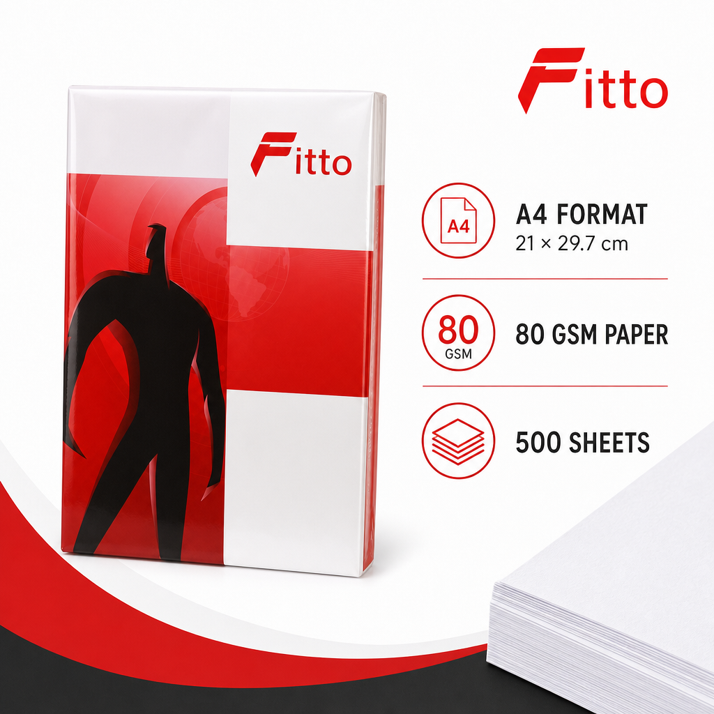 96 Pieces White A4 80 gsm Multipurpose Copier Papers, 21 × 29.7 cm, 500 Sheets