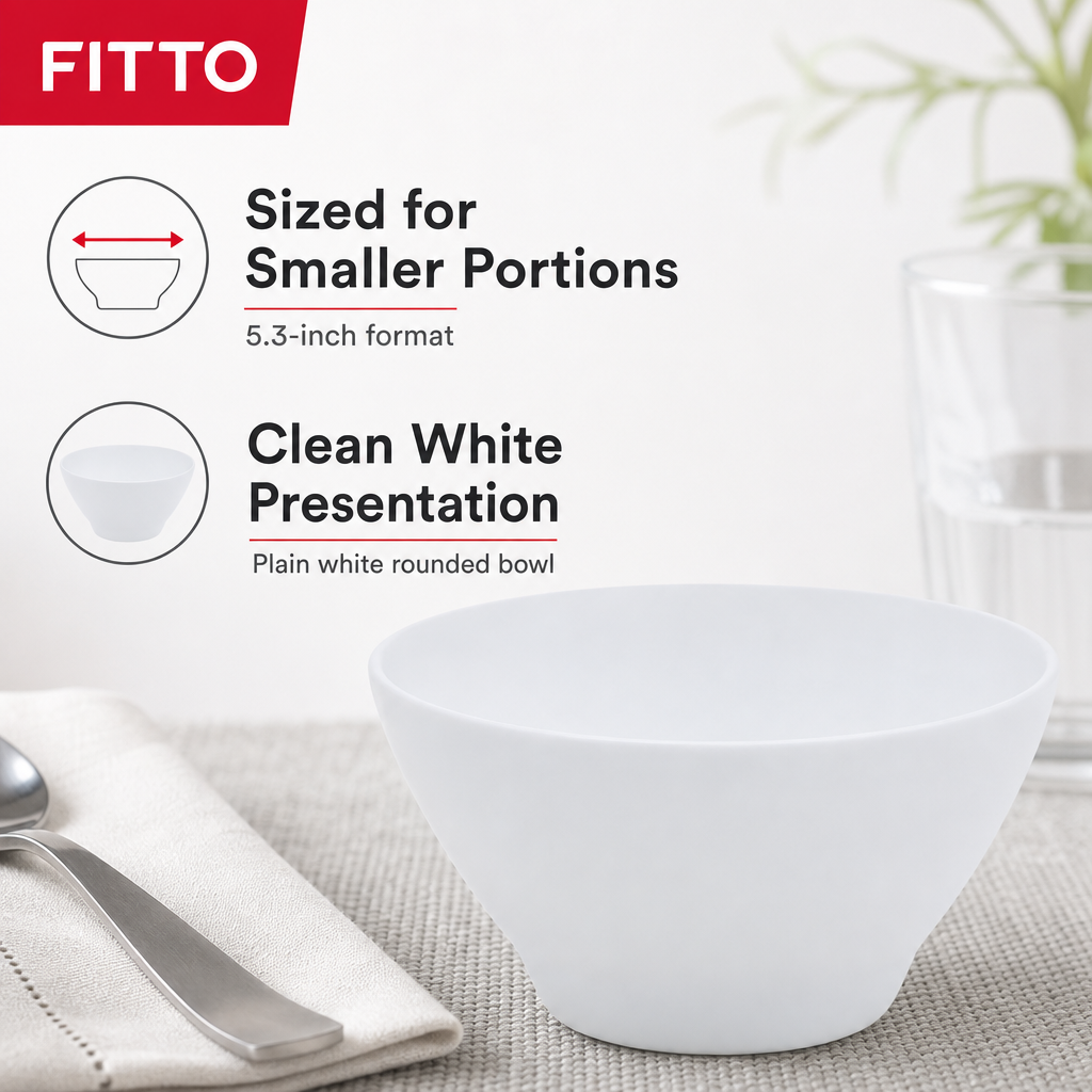 120 Pieces Bowl, 5.3 Inch, White, Single Tablewares Piece