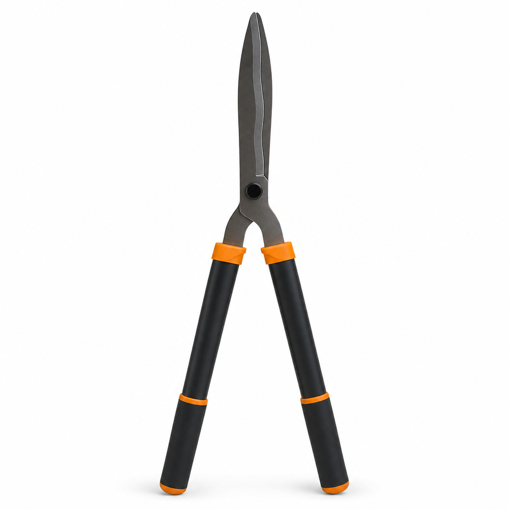 72 Pieces Long-Handle Hedge Shears, 55 cm, Garden Pruning Tool, Black Orange and Silver, 1 Piece