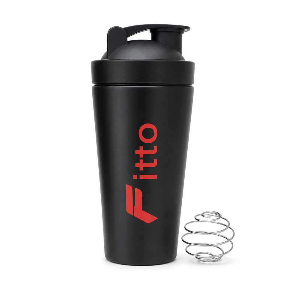 96 Pieces Stainless Steel Protein Shaker Bottle with Mixing Ball and Flip-Top Lid, Single Bottle