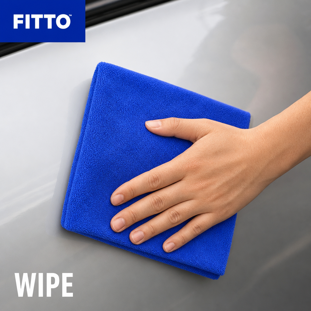 120 Pieces Microfiber Cleaning Cloth, No Stitching, 40 x 60 cm, Blue
