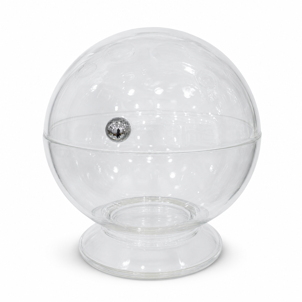 96 Pieces Covered Glass Serving Bowl with Dome Lid, Clear, 1 Piece