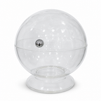 96 Pieces Covered Glass Serving Bowl with Dome Lid, Clear, 1 Piece