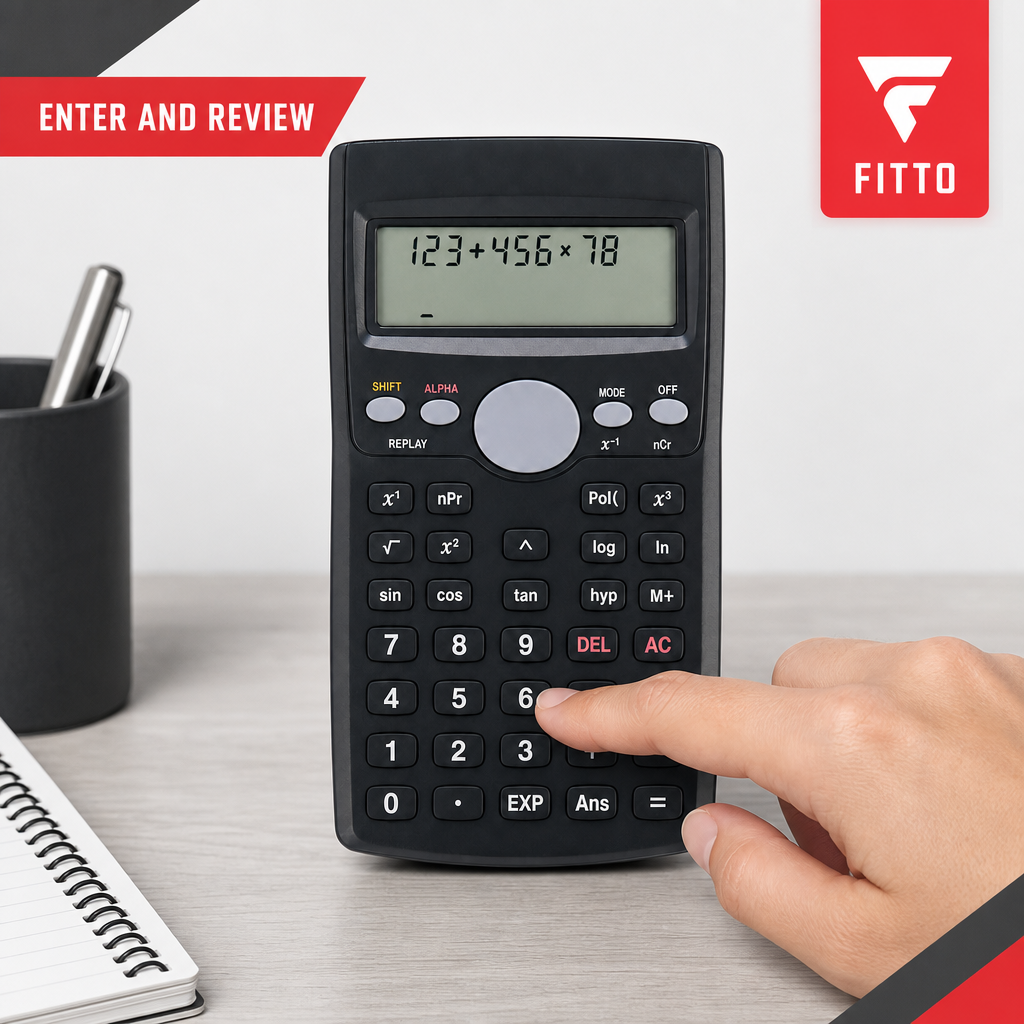 72 Pieces Scientific Calculators, Black 12-Digit Display, Two-Line Screen, 244 Functions, 1 Piece