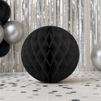 240 Pieces Black Paper Honeycomb Ball Decoration, 30 cm, 1 Piece