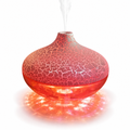 72 Pieces Red and White Crackle-Effect RGB Aroma Diffuser and Humidifier, 1 Unit