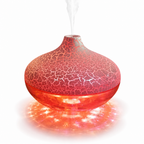 72 Pieces Red and White Crackle-Effect RGB Aroma Diffuser and Humidifier, 1 Unit