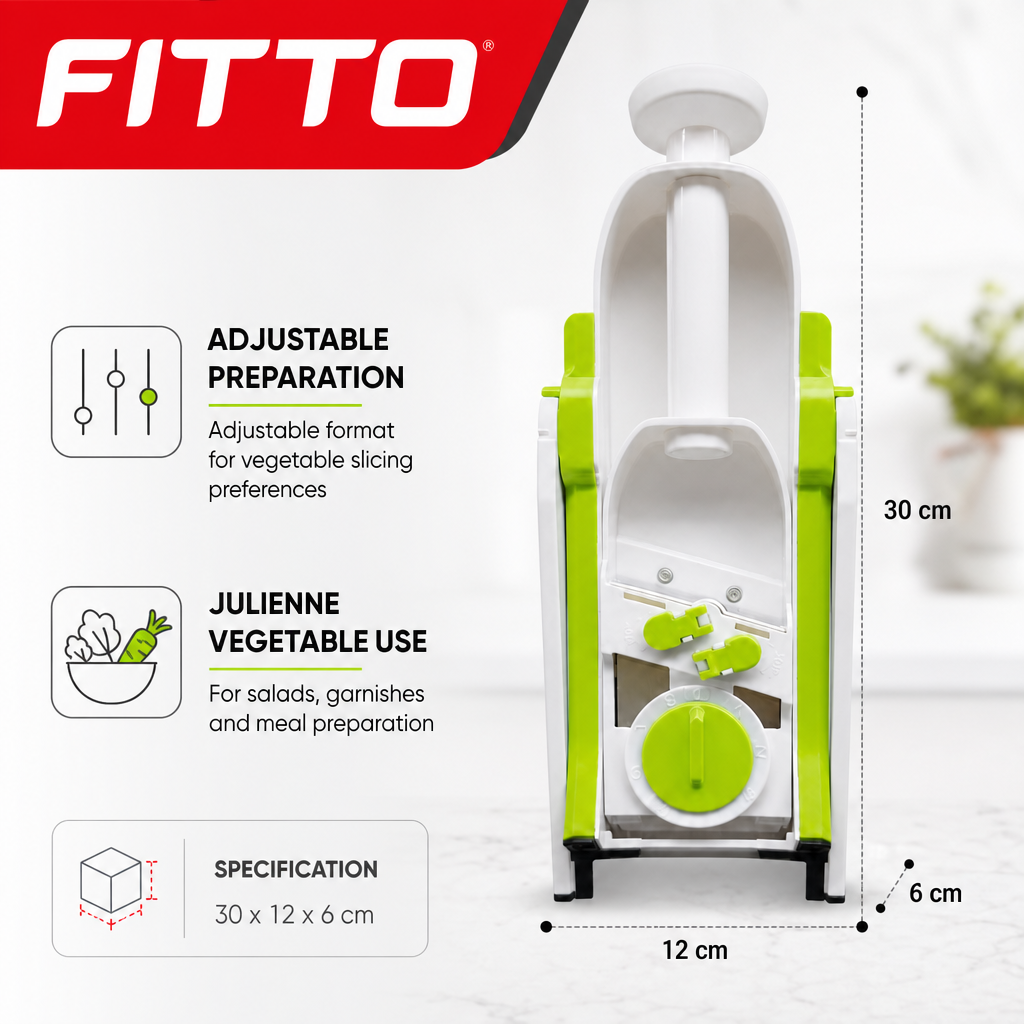96 Pieces Adjustable Julienne Vegetable Slicer, White and Green, 1 Piece