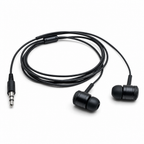 240 Pieces Wired Earphoneses, 3.5 mm Stereo In-Ear Headphones, Black, Single Unit