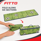 48 Pieces Folding Foam Mattresses, 6-Fold, Green Floral, 20 kg