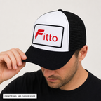 120 Pieces Black and White Dubai Trucker Cap with Curved Brim, Mesh Back, 1 Piece