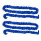 120 Pieces Blue Tinsel Decoration, 5 cm x 12 m, 2 Pieces