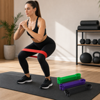 60 Pieces Resistance Bands Set, 4-Piece Exercise Loop Bands for Strength, Mobility and Home Workouts