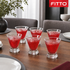 72 Pieces Glass Tumbler Set, 270 ml Clear Drinking Glasses, 6 Pieces for Table and Beverage Serving