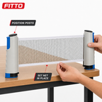 72 Pieces Portable Table Tennis Net with Clamp Posts, Compact Tabletop Practice Set