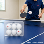 144 Pieces Table Tennis Balls, 6-Pack, Round Sports Balls for Practice and Recreational Table Games