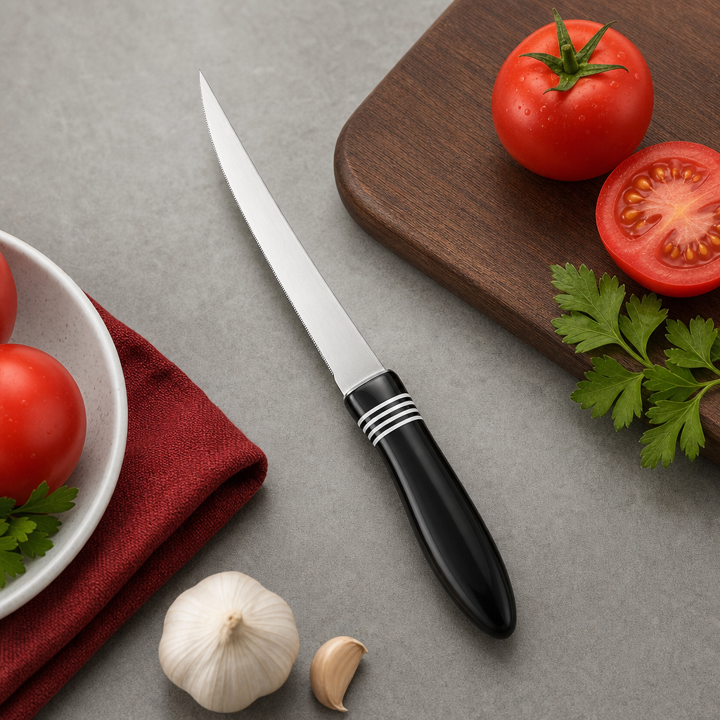 96 Pieces Stainless Steel Kitchen Knives with Plastic Handle, 30 cm