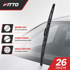96 Pieces Hybrid Windshield Wiper Blades, 26 Inch, Single Replacement Blade