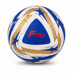60 Pieces Size 5 Football, Gold and Blue Design, Single Ball for Practice and Match Play
