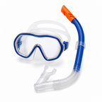 72 Pieces Swimming Mask and Snorkel Set, Blue, Complete Diving Goggles and Breathing Tube Set