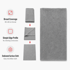 120 Pieces Microfiber Cleaning Cloth, No Stitching, 40 x 60 cm, Grey, 1 Piece