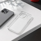 144 Pieces Crystal Clear Transparent Phone Cases with Raised Camera Frame