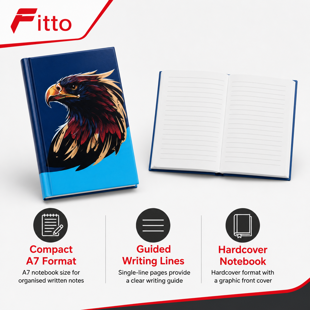 240 Pieces A7 Hardcover Notebook, Single-Line Pages, Assorted Graphic Cover, 1 Piece