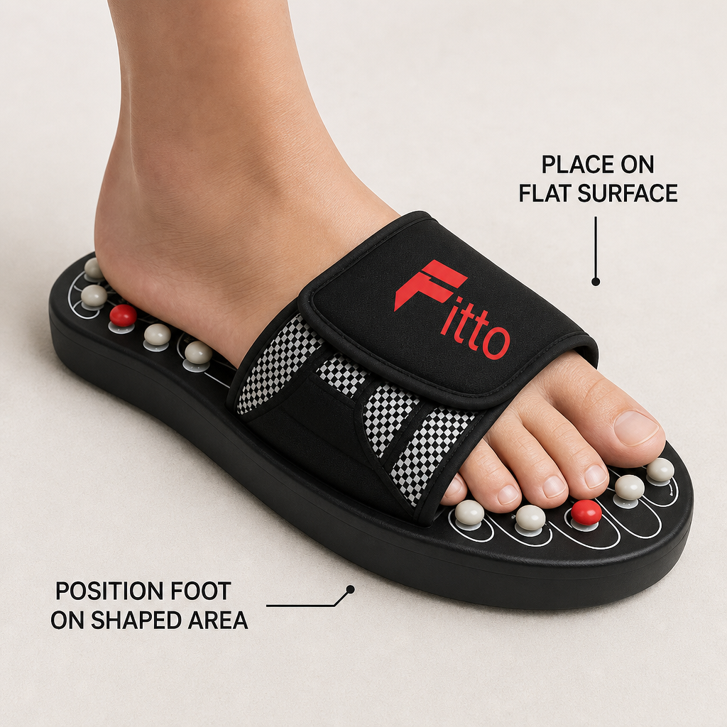 72 Pieces Black Foot Reflex Massager, Raised Massage Nodes, 1 Piece