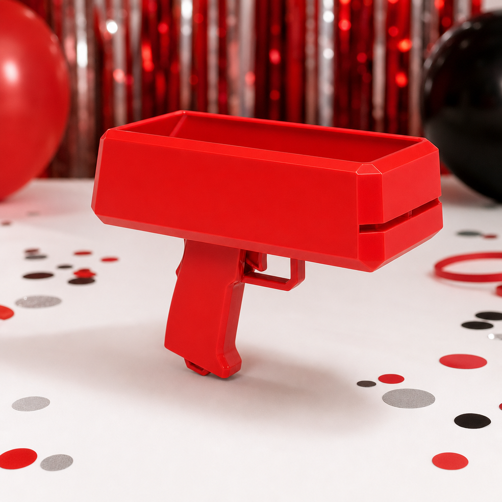 96 Pieces Red Money Gun Toy, Pretend Play Prop, 1 Piece