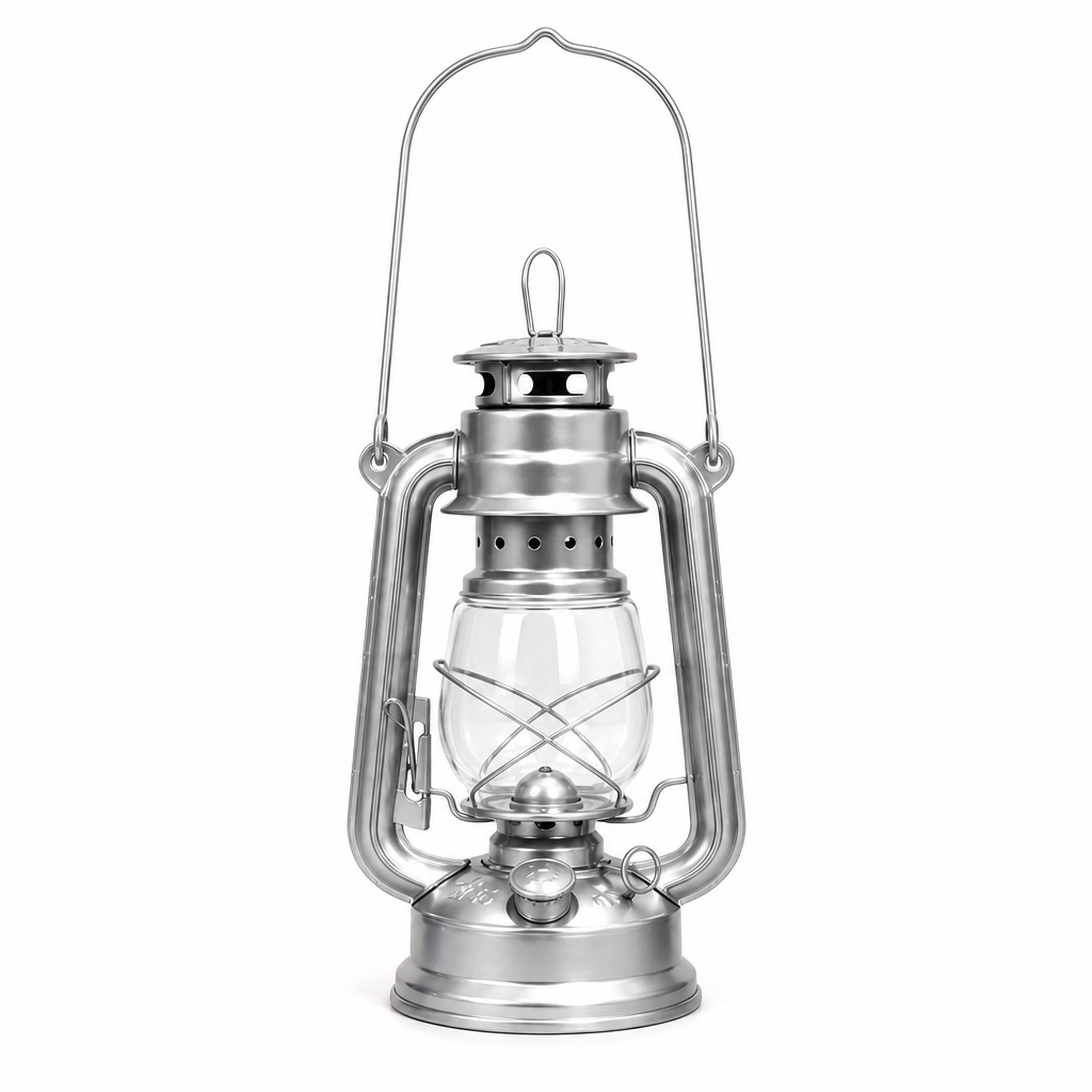 96 Pieces Metal Hurricane Lanterns, Medium Silver, 25 cm, Decorative Hanging Table Lantern