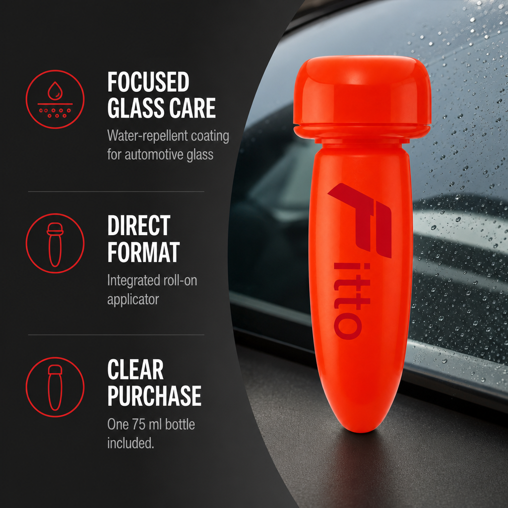 72 Pieces Roll-On Glass Water-Repellent Coating for Automotive Glass, 75 ml